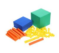 BESTonZON Colorful EVA Math Learning Blocks for Decimal Place Value Cubes for Primary School Interactive Counting and Arithmetic Model to Foster Logical Thinking and Creativity