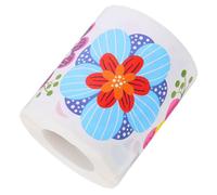 BESTonZON Colorful Floral Self-adhesive Blackboard Bulletin Border Sticker Roll, Replaceable Classroom Decorative Trim for Festival Supplies and Back to School Decorations