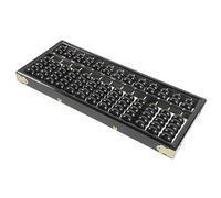 BESTonZON Column Bead Wooden Abacus for Practical Chinese Wood Calculator Counting Tool with Metal Rods Vintage Style Educational Abacus for Students and Accountants