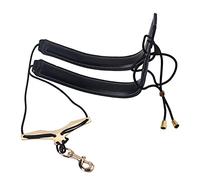 BESTonZON Comfortable Breathable Cowhide Material Saxophone Neck Strap Double Shoulder Sax Neck Belt