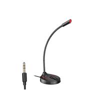 BESTonZON Conference Microphone Stand Round Base Desk Bracket Black Portable Easy to Install for Online Meetings Recording