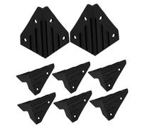 BESTonZON Corner Protectors with Speaker Plastic Right-angle 8 Pcs and Snug Fit, Easy Installation Heavy Duty Edge Guards for Amplifier Stage Speaker Cabinets Live Sound Equipment