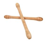 BESTonZON Cowhide Drum Stick Mallet for Boys and Girls Wooden Percussion Instrument Toys Mallet Cover Lacquered Drumsticks