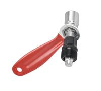 BESTonZON Crank Arm Puller Tool for Bike Chainset, Carbon Steel, Red | Soft Grip Handle, Slotted Screwdriver Top, 20 Tooth Splined Type Bottom Bracket, Non Slip Use