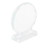 BESTonZON Crystal Glass Award Trophy Clear High Transparency Desktop Decor for Corporate Recognition Sports Events Party Favors Elegant Celebration Prize