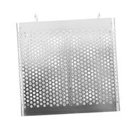BESTonZON Cutlery Drying Holder Basket Hanging Rectangular Stainless Steel Chopsticks Holder Hanging Tableware Drainer with Hooks for Kitchen (Double Compartments)