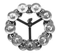 BESTonZON Cymbal Hihat Metal Tambourine Double Row Drum Hihat Diy Set Accessory for Drums Percussion