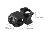 BESTonZON Dead Fly Mountain Bike Stem Aluminum Alloy Riser Shock-resistant Handlebar Accessory for Road and Mountain Cycling Black