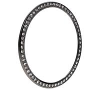 BESTonZON Diamond-studded Watch Bezel Ring for Smartwatch Protective Accessory with Easy Installation Stylish Black Decorative Frame Compatible with Samsung Wristwatch