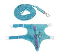 BESTonZON Dinosaur Style Small Animal Harness Leash Vest for Bearded Dragon Lizard Rabbit Hamster Ferret Adjustable Strap for Outdoor Walks