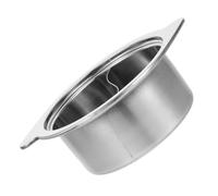 BESTonZON Divided Pot Small Pot for Cooking Deep Design Stainless Steel Thickened Design Efficient Cooking Large Capacity Suitable for Kitchen and Dinner Parties