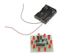 BESTonZON DIY Circuit Model Lucky Wheel Lamp Kit for Science Experiment Educational Electrical Assembly with LED Flowing Light Battery-powered Stem Learning for Beginners