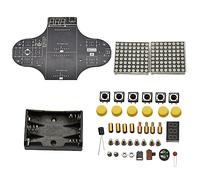 BESTonZON DIY Electronic Game Console Kit with HD for Soldering Practice Includes Games USB Battery Powered Upgraded Control Area Coding and Programming Learning Stem Kit