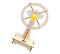 BESTonZON DIY Manual Assembly Fan Kit for Educational Science Project Wooden Electric Learning Model Hands Stem Experiment for Boys and Home and Classroom Use