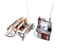BESTonZON DIY Telegraph for Educational Science Experiment Kit with Wood Crafts Materials Hands Electric Circuit Learning Stem Project for School Engineering and Creative Innovation