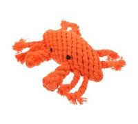 BESTonZON Dog Chew Crab Shape Durable Cotton Rope Molar Chewing for Dogs Puppy Teething Aid Interactive Pet for Teeth Cleaning and Boredom Relief