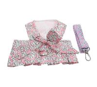 BESTonZON Dog Dress Harness and Leash Set for Puppies Escape Floral Pattern Vest Harness with Long Leash Comfortable Control for Walking Training and Jogging Xxl Pink