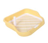 BESTonZON Dog Potty Tray with Detachable Fence Indoor Pet Training Toilet for Dogs Easy Waste Collection Sturdy Construction Pee Pad Holder for Small Pets