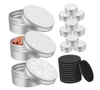 BESTonZON Dog Scent Training Tins Small Scent Containers with Honeycomb Leaf and Juice for Nose Work Includes Soft Magnetic Dots for Wall Placement Durable Resistant Smell Canisters