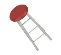 BESTonZON Doll House Miniature Stool Model Lightweight Wooden Furniture Accessory for Dollhouse Bedroom Courtyard and Living Room Decor Realistic Design Compact