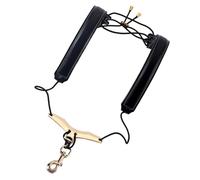 BESTonZON Double Shoulder Neck Strap Saxophone Strap Music Instrument Strap Saxophone Sax Tenor Strap Sax Neck Strap Sax Bass Tenor Alto Saxaphone Belt Saxophone Sling Black