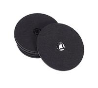 BESTonZON Drink Coasters Cup Mats with Easy to Store Design Black Heat Resistant Felt 8 Pcs Tea Cup Pads for Dining Table and Tea Table