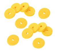 BESTonZON Drum Cymbal Felt Pads Set Felt Material 12pcs with Noise Reduction and Convenient Maintenance Solution in Bright Yellow Design for Cymbals and Hi-hat Stands, for Performances