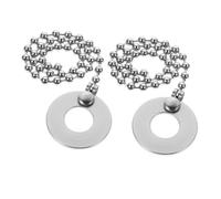 BESTonZON Drum Kit with Adjustable Length Aluminum Alloy Silver Cymbal Sizzle Chain 2 Pcs and Easy Installation Cymbal Dampening Chain Accessory for Jazz Drum Kits for Crashes and Rides