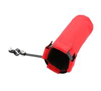 BESTonZON Drumstick Storage Hanging Bag Red Canvas Portable Holder for Drumsticks Mallets and Accessories for Drummers The Go