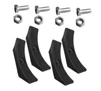 BESTonZON Dumbbell Rack Stand Accessory with Durable Curved Tray Stable Weight Holder Bracket for Double and Triple Gym Dumbbell Storage Black with Screws and Nuts Home Fitness Equipment