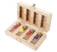 BESTonZON Dummy Case Keepsake Box for Fetal Hair and Umbilical Cord, Wooden and Glass Storage Box with Lid, Large Capacity for Baby Memories, Gifts for Newborn Families