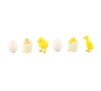 BESTonZON Educational Life Cycle Model with Realistic Chicken and Duck Figurines for Cognitive Learning Animal with Whistles and Eggs Stimulates Imagination and Growth Understanding