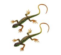 BESTonZON Educational Lizard Model 2 Pcs Plastic Lizard Toys Lizard Figurine Desktop Decor Home Ornament