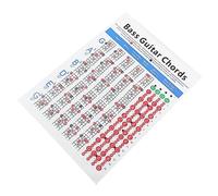 BESTonZON Electric Bass Chord Chart Essential Music Guide for Beginners Easy Reference for Electric Bass Players for Classroom Learning and Practice