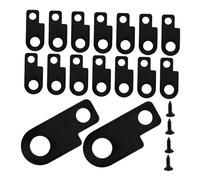BESTonZON Electric Guitar Effects Pedal Mounting Brackets for Electric Guitar Effects Pedals 16 Sets Metal with Screws Universal Compatibility, Compact Design, for Stage Presence