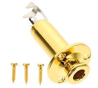 BESTonZON Electric Guitar Lead Socket End Pin Jack for Guitar Supplies Metal Endpin Plug Socket