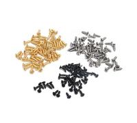 BESTonZON Electric Guitar Pickguard Screws Installation 150pcs and Metal Anti-rust Fixation Screws for Easy to Install Hardware St Electric Guitar Guard Plate