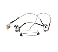 BESTonZON Electric Guitar Pickup Wiring Harness Prewired Replacement with Plastic and Metal Sturdy Components Resistant to Damage and Wear for Guitar Beginners