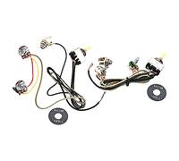BESTonZON Electric Guitar Wiring Harness with 500k Potentiometers Prewired, Easy to Install and Remove, Made of Metal and Plastic, Suitable for Electric Guitar Repairs and Upgrades