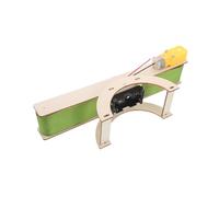 BESTonZON Electric Wooden Conveyor Belt Stem Kit for Students DIY Puzzle Science Project Educational Woodworking Model for Boys and Assembly for Early Learning and Engineering Skills