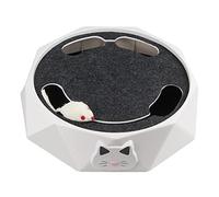 BESTonZON Electronic Mouse Cat Interactive Burrowing Hunt for Indoor Cats Stress Relief and Wisdom Training Pet Turntable Track Mouse Simulation for Natural Hunting Instinct