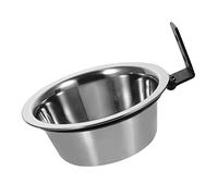 BESTonZON Elevated Stainless Steel Dog Bowl Wall Mounted Pet Food and Water Holder Raised Cat Food Basin for Comfortable Feeding Bite Resistant Easy to Clean Design for Cats and Dogs