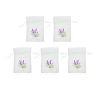 BESTonZON Empty Sachet Bags Canvas Drawstring Pouches 5 Pack 5.51X3.94In Versatile Packing Bags for Wardrobe and Long-Term Use