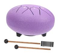 BESTonZON Ethereal Steel Tongue Drum Note Portable Percussion Instrument for Relaxation and Meditation Lavender Hand Drum for Beginners and Adults Great for Special Occasions