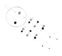 BESTonZON Felt Bee Crib Mobile Baby Bed Hanging Toy Nursery Decor Gray Baby Room Wind Chime Child’s Hanging Ornament