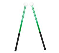 BESTonZON Felt Head Aluminum Alloy Drumsticks Lightweight Natural Percussion Sticks for Marching Snare Drum Practice Boys and Girls Students Green