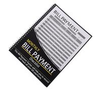 BESTonZON Financial Budget Planner Hardcover Notebook - Monthly Bills and Expense Tracker Organizer - Budget and Bill Management Journal for Personal Finance Planning