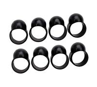 BESTonZON Finger Covers 8pcs and Steel Tongue Drum for Soft Reusable Silicone Hand Pan Drum Finger Picks Set Black Knocking Non-slip Percussion Instruments for Playing