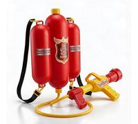 BESTonZON Firefighter Backpack Water Gun for Kids, Fire Extinguisher Toy Blaster with Adjustable Straps, Outdoor Garden Pool Beach Water Fight Games for Boys Girls