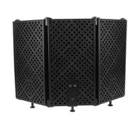 BESTonZON Five-door Soundproof Enclosure for Microphone Mic Sound Absorbing Cover for Recording Studio and Home Use Featuring Soundproof Mat and Acoustic Insulation